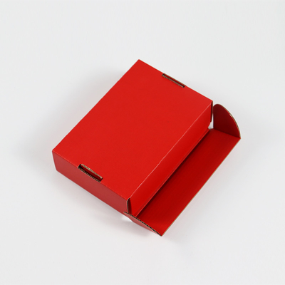 Boîte d'avion en papier ondulé rouge à trois couches pour le commerce électronique