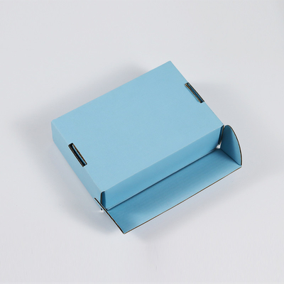 Carton rigide à pliage plat bleu