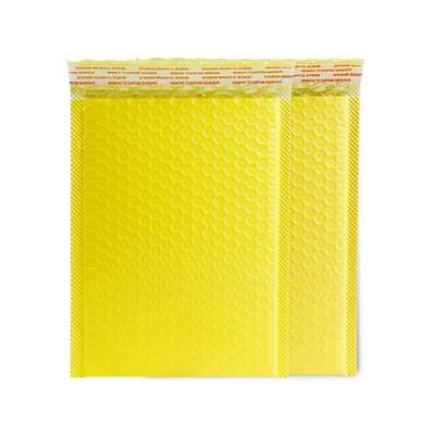 140gsm Yellow Poly Mailers Poly Bubble Mailers 10x13 With Tear Resistance
