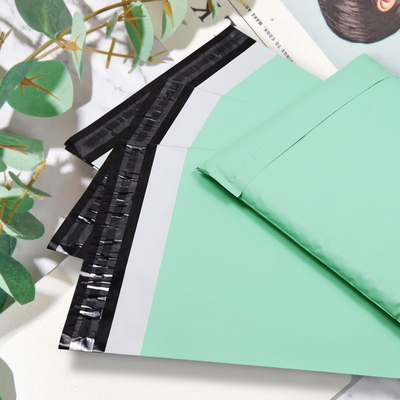 Strong Bearing Capacity Mint Green Biodegradable Custom Mail Bags For Shipping