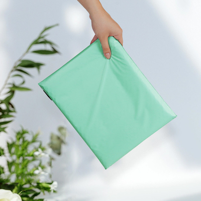 Strong Bearing Capacity Mint Green Biodegradable Custom Mail Bags For Shipping