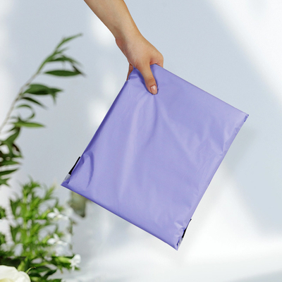 Purple Biodegradable Personalized Mailing Bags Customizable