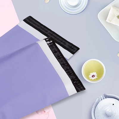 Purple Biodegradable Personalized Mailing Bags Customizable