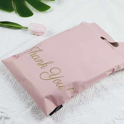 40mm-50mm Lips PE D2W Custom Biodegradable Poly Mailers With Hand