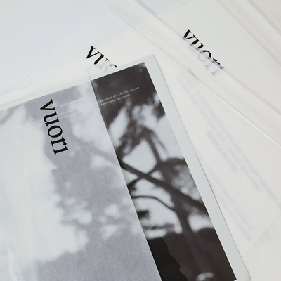 Glassy Paper Bags Translucent White Clothing Bags Degradable Green Paper Bags Customized