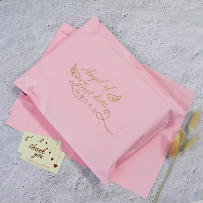 Recyclable Durable Tear Resistant 12 Silk PE Custom Mailing Bags For Clothes