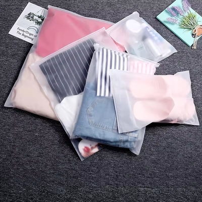 Customize Biodegradable Material Securely Sealed Clear Waterproof Zipper Pouch