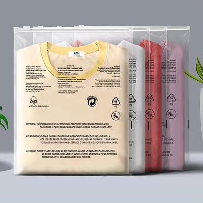 Customizable EVA CPE/PE Clear Zip Bags For Clothes With Easy Open Close Sealing