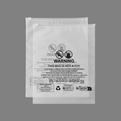 Recyclable Waterproof Transparent Package Custom Plastic Zip Bags With Logo