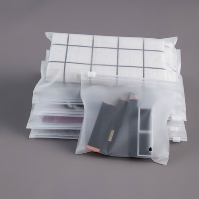 EVA D2W Biodegradable Custom Frosted Zipper Bags Screen Printing / Gravure Printing