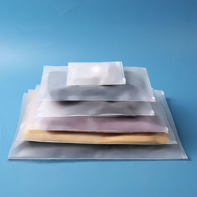 EVA D2W Biodegradable Custom Frosted Zipper Bags Screen Printing / Gravure Printing
