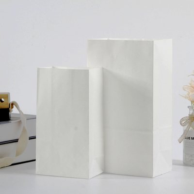30mm Or 40mm Or 50mm Lip Square Kraft Paper Bag For Retail / Grocery