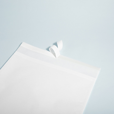 Bio Degradable Semi Transparent Flint Glazed Paper Ziplock Bag Compostable Clothing Packaging Bag