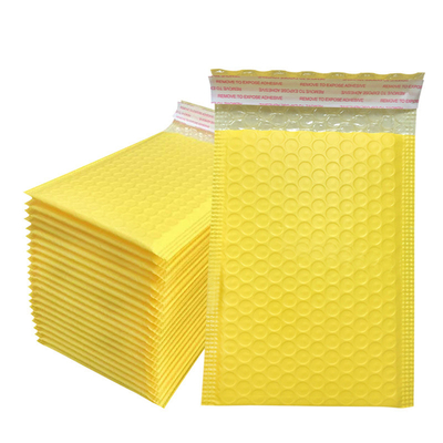 140gsm Yellow Poly Mailers Poly Bubble Mailers 10x13 With Tear Resistance