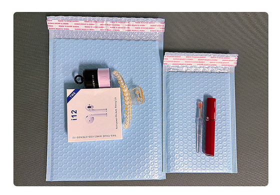 Polyethylene Plastic Poly Envelope Bubble Wrap Bags Tear Resistant Shock Absorption