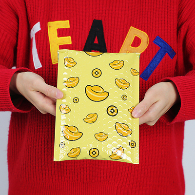 Self Adhesive Bubble Lined Poly Mailers Shock Absorption Customizable Printing