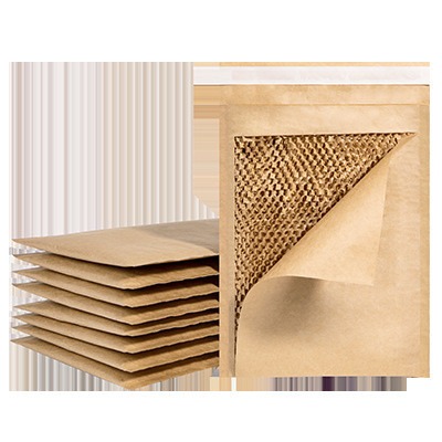 Biodegradable Honeycomb Kraft Paper Mailing Bags Shock Absorbing For Gift Wrapping