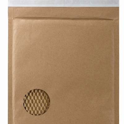 Custom Printing Biodegradable Kraft Envelop Honeycomb Paper Bags With Self Sealing