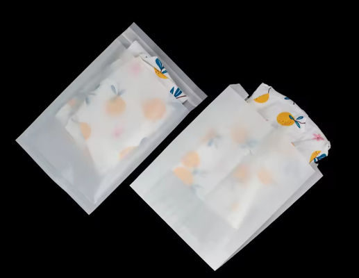 Sacs en papier en pâte de bois en cire revêtue Sacs en papier en verre Épaisseur 40 g