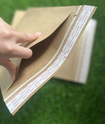 Custom Logo Kraft  Paper Envelop Mail Bag Recyclable Brown Kraft Paper Mail Bag