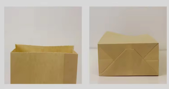Emballage alimentaire Fond carré Sacs en papier étanches à l'huile et aux taches