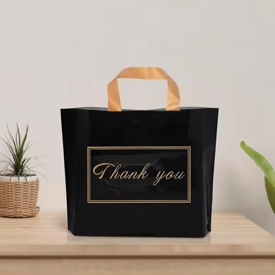 Sac à main personnalisé biodégradable avec logos sac de magasinage en plastique réutilisable