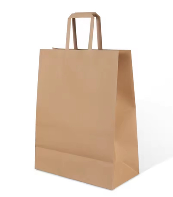 OEM ODM Flexo Pringting Paper Shopping Bags With Handles