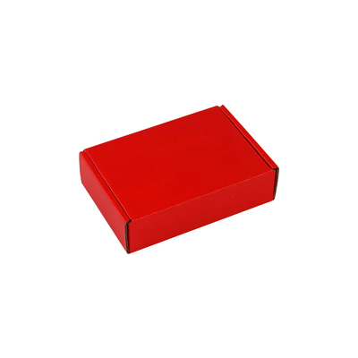 Boîte d'avion en papier ondulé rouge à trois couches pour le commerce électronique