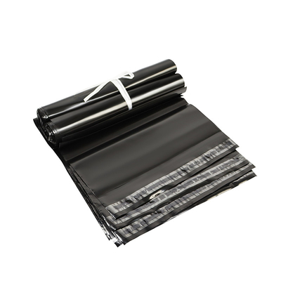 40mm Or 50mm Lips Black Compostable Mailers Biodegradable Postage Bags