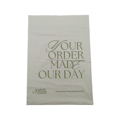 Self Adhesive Sticker Biodegradable Delivery Bags Cornstarch PLA Bag