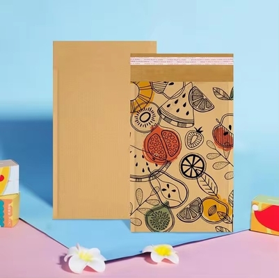 Customizable Recyclable Corrugated Paper Envelope Bags Self Adhesive Seal