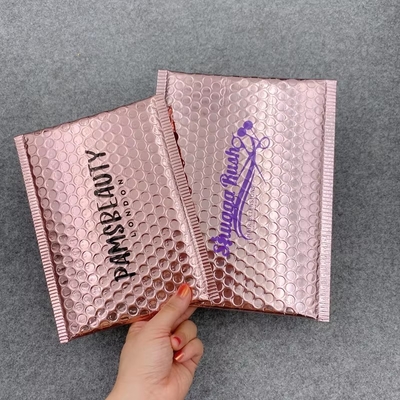 Custom Printed Aluminized Bubble Bags Shock Protection Water Proof Self Sealing