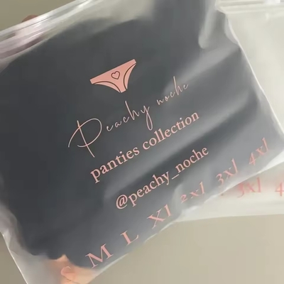 Custom gedruckte dauerhafte Frosted Zipper-Tasche für den Einkauf Verpackung mit Logo