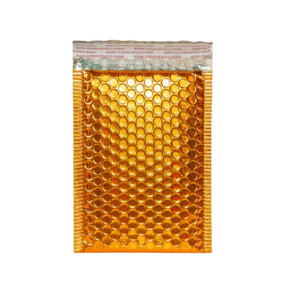 Orange Aluminized Film Bubble Bags Customizable Sparkle Offset Printed Shockproof