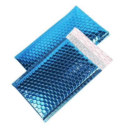 Deep Blue Durable Shockproof Aluminized Film Bubble Bags For Optimal Packing