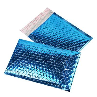 Deep Blue Durable Shockproof Aluminized Film Bubble Bags For Optimal Packing