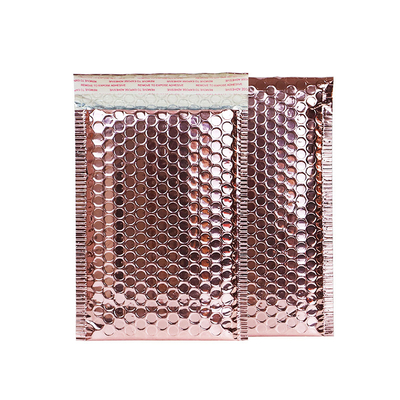 Customizable Rose Gold Bubble Cushioning Packaging Sack