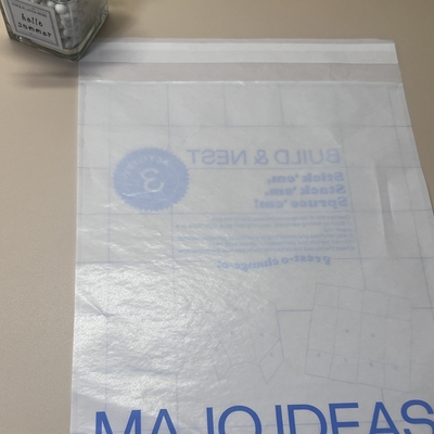 Sac de papier en verre blanc translucide Grand stock pour les emballages de vêtements