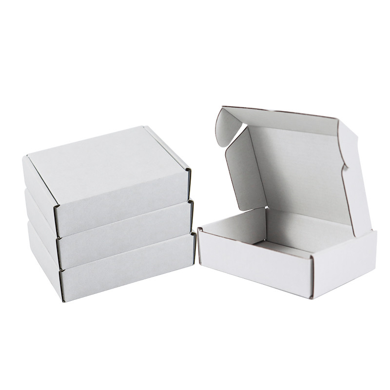 Simple White Aircraft Box Thickened Three-Layer Corrugated  With A Variety Of Existing Sizes Can Be Customized Logo