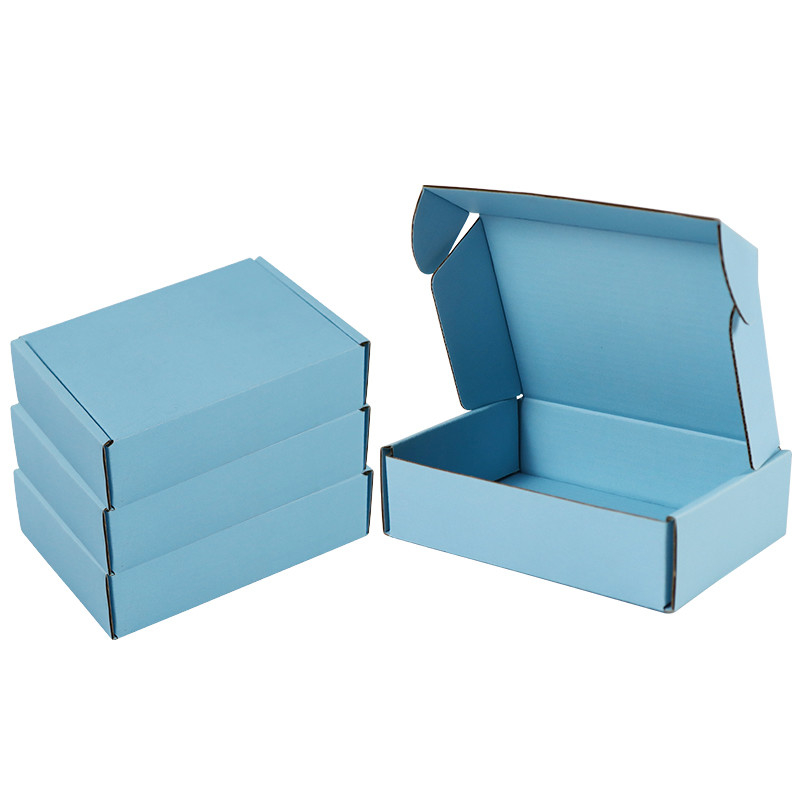 Carton rigide à pliage plat bleu