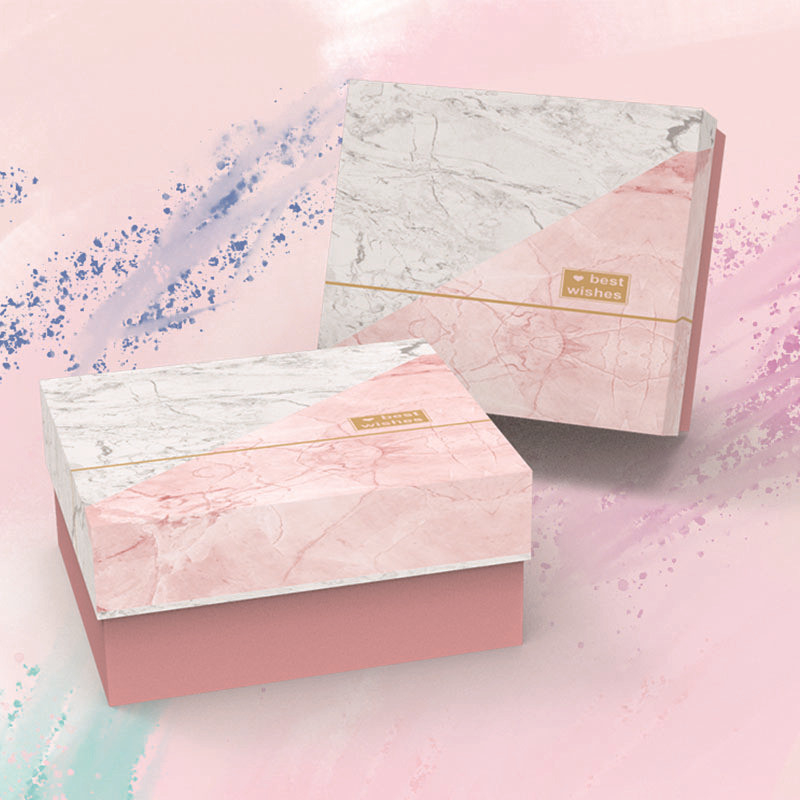 Boîte cadeau imprimée personnalisée avec couverture ciel et terre pour bijoux et cadeaux