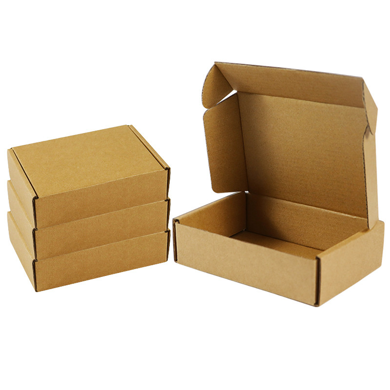 Brown Three Layer Corrugated Aircraft Box Size Color Logo Customized Manufacturers Direct Sales